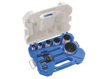 LENOX Plumber's Holesaw Kit 6 Piece Bi-Metal SPEED SLOT Durable Case Arbors