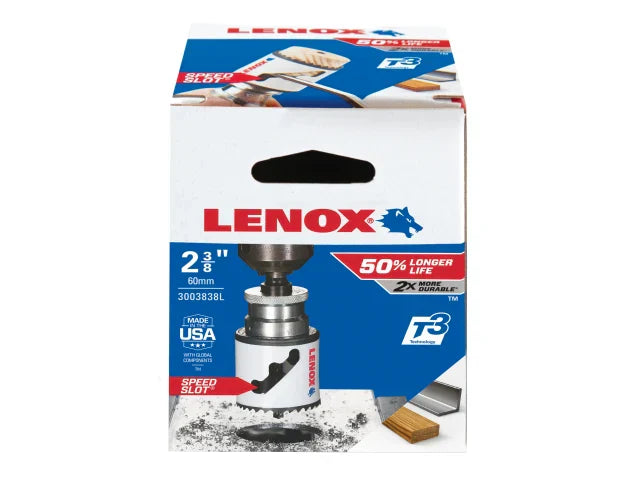 LENOX Bi-Metal Holesaw 60mm for Wood and Metal with SPEED SLOT Design