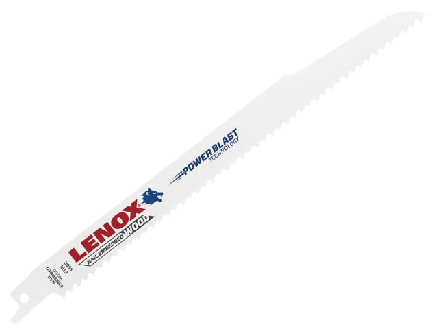 LENOX 20582-956R Wood Cutting Reciprocating Saw Blades 230mm 6 TPI Pack of 5
