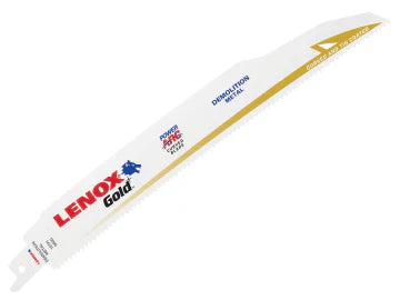 LENOX Gold Demolition Reciprocating Saw Blades 230mm 10 TPI Pack of 5