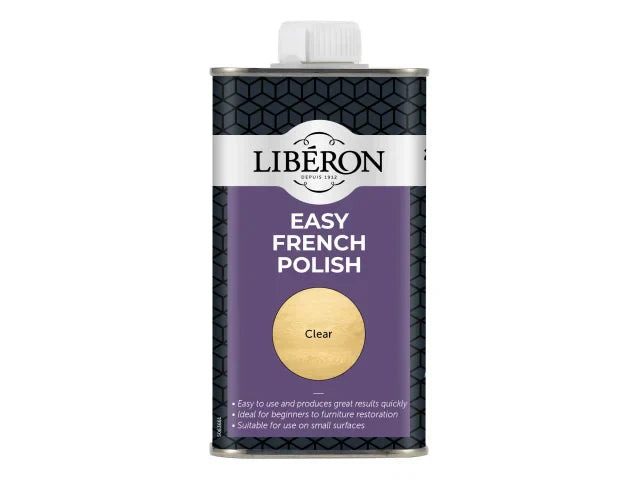 Liberon Easy French Polish 250ml Shellac Resin for Wood Furniture Restoration