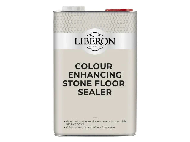 Liberon Colour Enhancer Stone Floor Sealer 5L Waterproof Stain Resistant