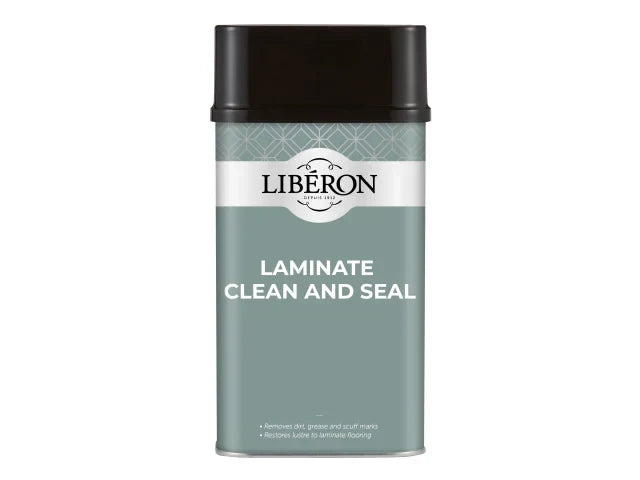 Liberon Laminate Clean & Seal 1 Litre Cleaner for Laminate Lino Vinyl Floors