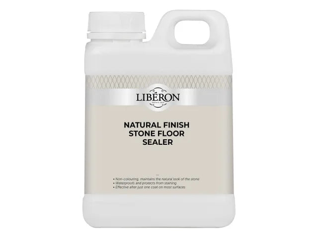 Liberon Natural Finish Stone Floor Sealer 1L Water-Based Non-Colouring
