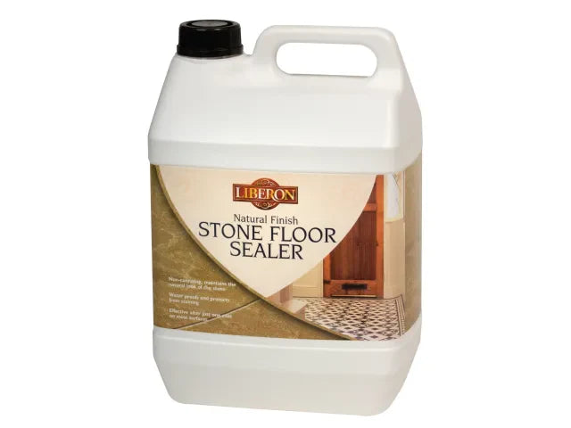 Liberon 5L Natural Finish Stone Floor Sealer for Terracotta, Slate, Marble