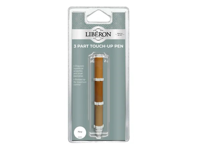 Liberon 3 Part Touch Up Pen Pine for Wood Scratches and Blemishes