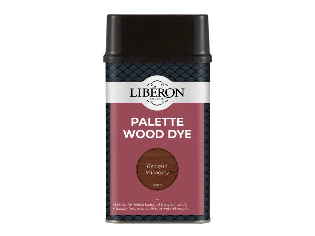 Liberon Palette Wood Dye 500ml Georgian Mahogany Water-Based Interior Finish