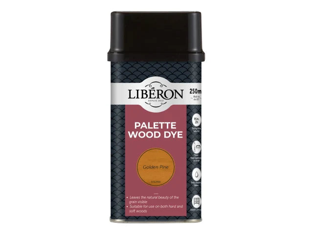 Liberon Palette Wood Dye 250ml Golden Pine Water-Based Interior Colouring