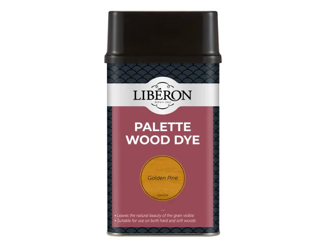 Liberon Palette Wood Dye 500ml Golden Pine Water-Based Acrylic for Interior Wood