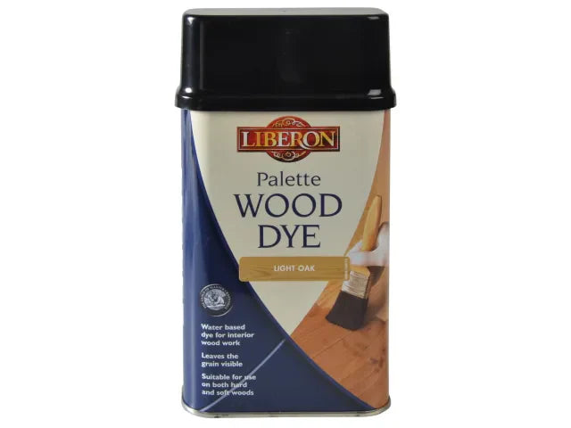 Liberon Palette Wood Dye Light Oak 500ml Water-Based Interior Wood Stain