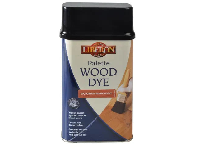 Liberon Palette Wood Dye Victorian Mahogany 500ml - Water Based, Safe for Toys