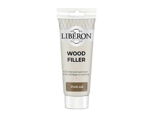 Liberon Dark Oak Wood Filler 150ml Water Based Flexible Stainable Repair