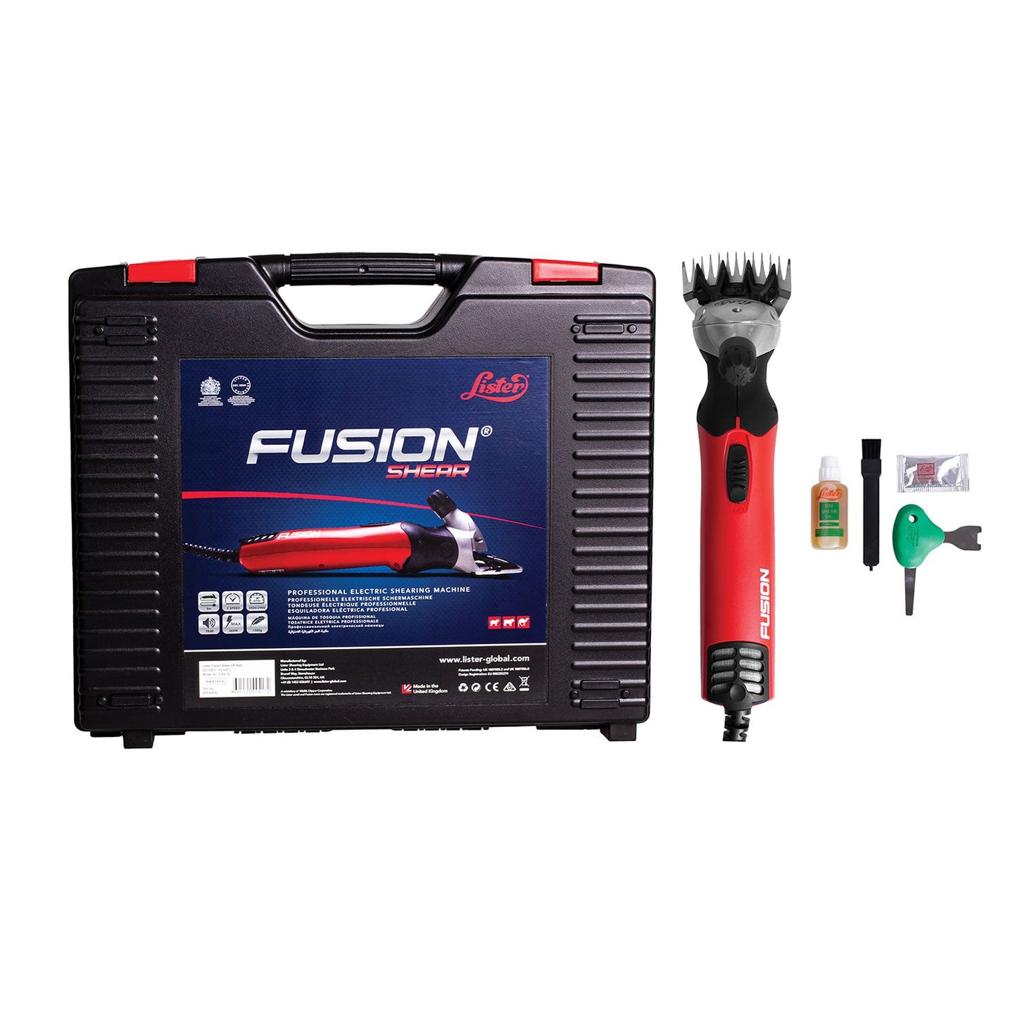 Lister Horse Fusion Shear Clipper Kit for Sheep and Cattle Shearing