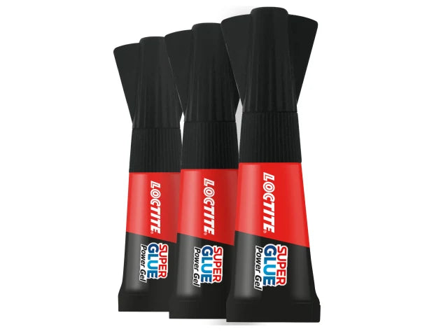 Loctite Super Glue Power Gel Mini Trio 3x1g Waterproof Shock Resistant
