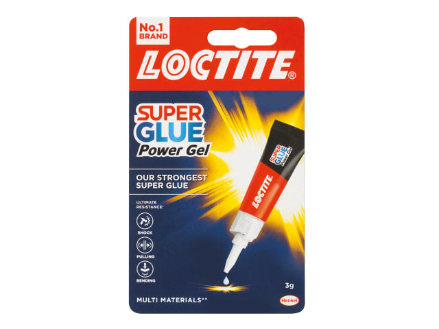 Loctite Super Glue Power Gel 3g Tube-Strong, Waterproof, Multi-Material Adhesive