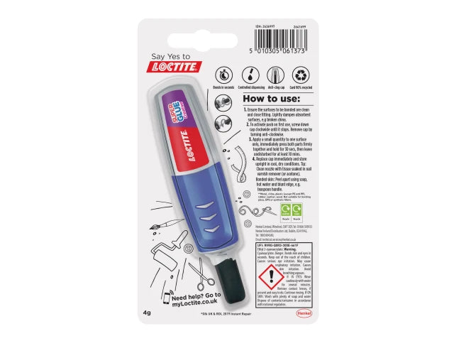 Loctite Super Glue Creative Pen 4g Precision Tip No-Mess Adhesive for DIY