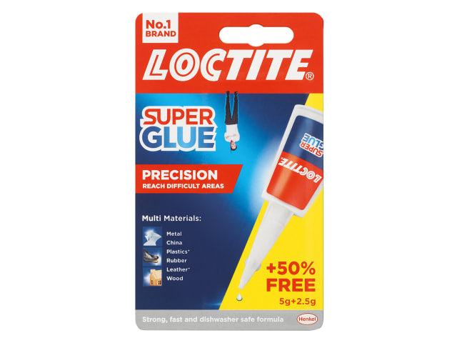 Loctite Super Glue Precision 5g with 50% Extra Free Instant Strong Adhesive