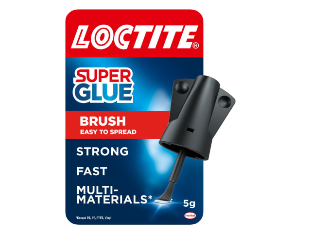 Loctite Super Glue Brush On 5g Spill-Resistant Bottle with Built-In Applicator