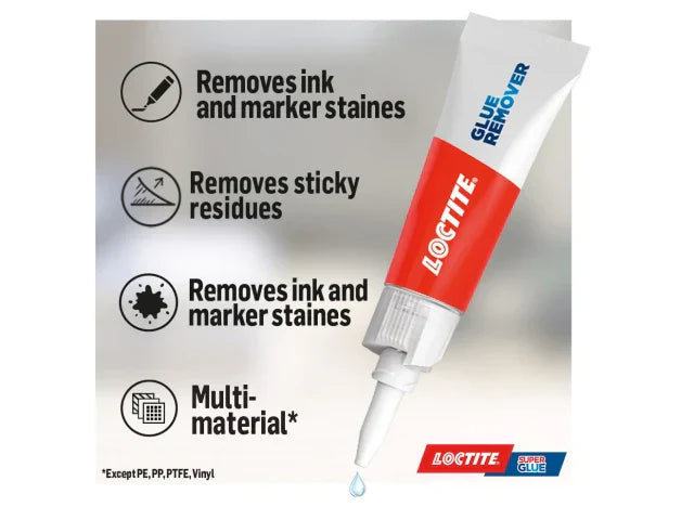 Loctite Super Glue Remover Gel 5g Non-Drip Adhesive Stain Cleaner