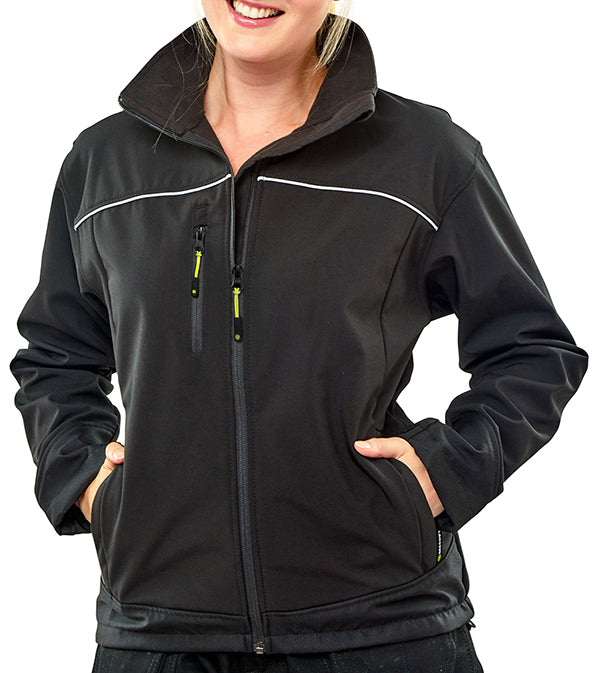 Beeswift Ladies Soft Shell Jacket Water Resistant Windproof Fleece Lined