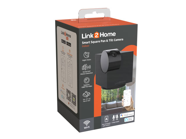 Link2Home Smart Indoor Camera 1080p Pan Tilt Night Vision Motion Sound Detection