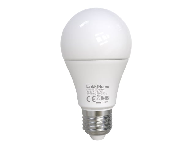 Link2Home Wi-Fi Dimmable LED Bulb E27 9W RGB 800lm Smart Light Control