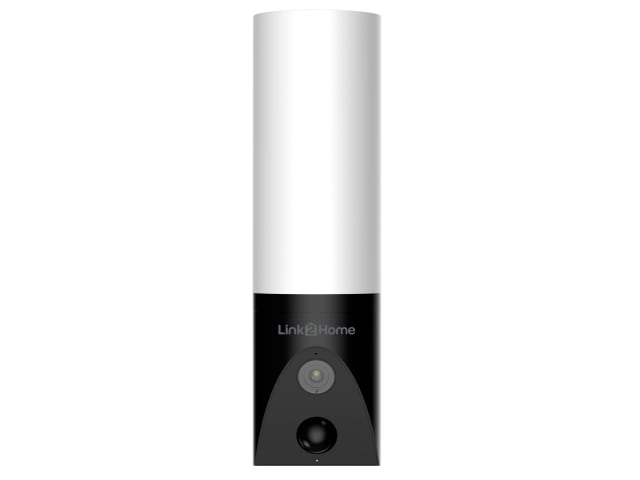 Link2Home Smart Porch Light + Camera, Motion Detection, 2-Way Audio, 1000 Lumens