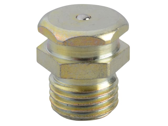 Lumatic HOP4 Hook On Grease Nipple 1/4 BSP Steel Case Hardened ZN3 Plated