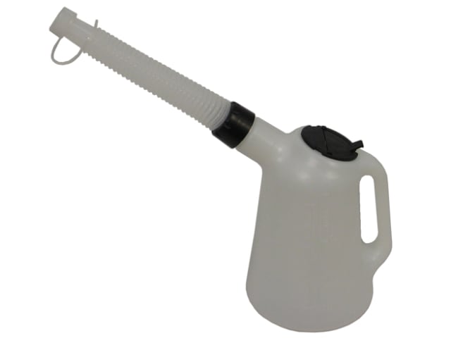 Lumatic 1 Litre Polyethylene Oil Measure Jug with Spout and Dust Cap