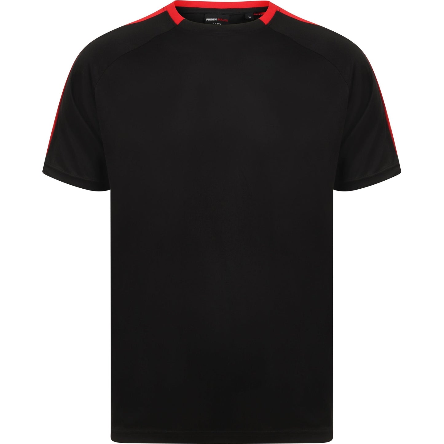 Finden & Hales Unisex Team T-Shirt Sports Fit Moisture Wicking Contrast Panels