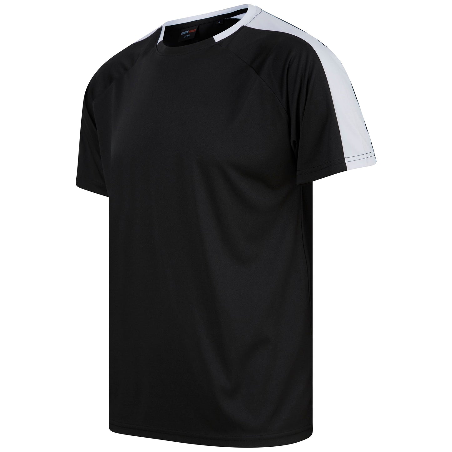 Finden & Hales Unisex Team T-Shirt Sports Fit Moisture Wicking Contrast Panels