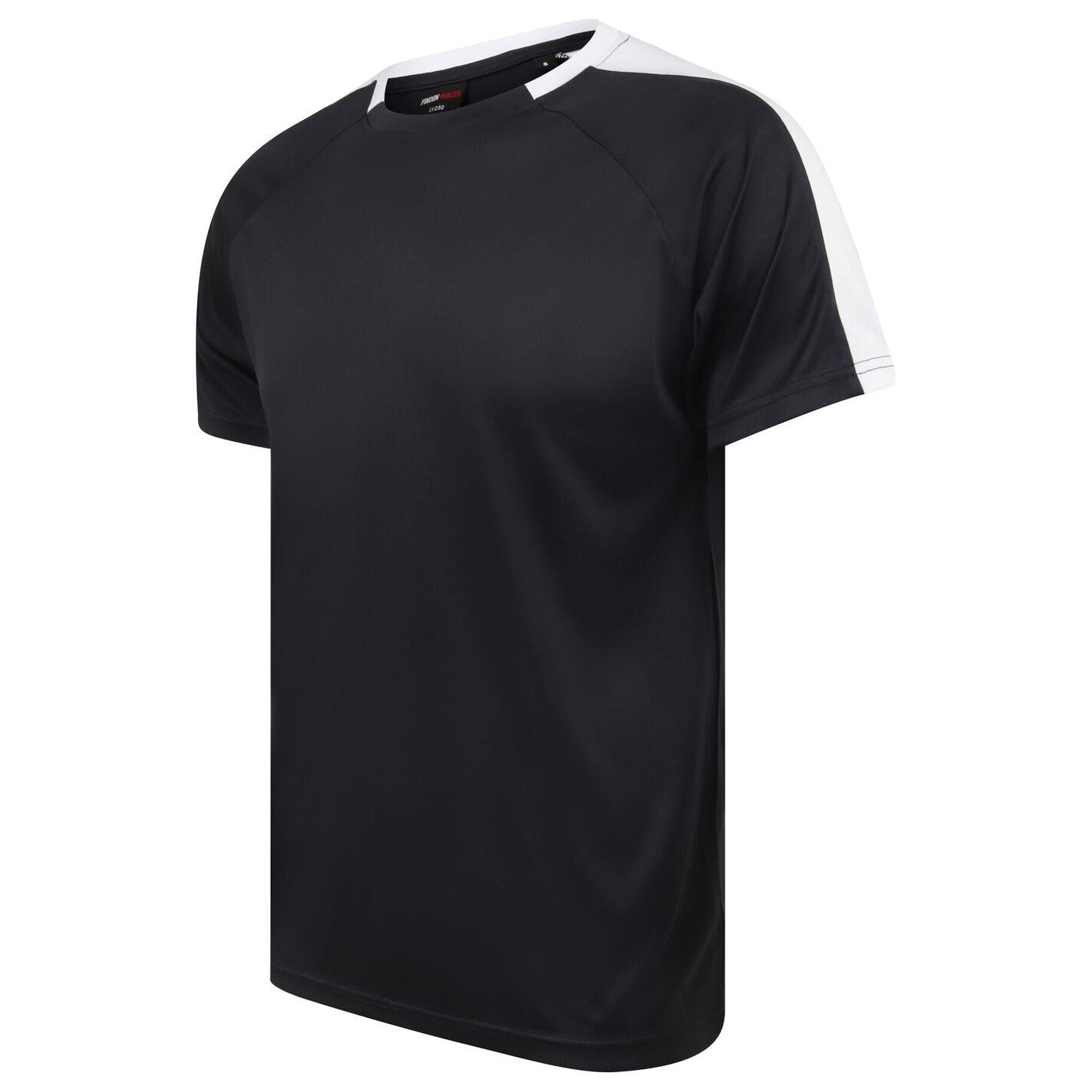 Finden & Hales Unisex Team T-Shirt Sports Fit Moisture Wicking Contrast Panels