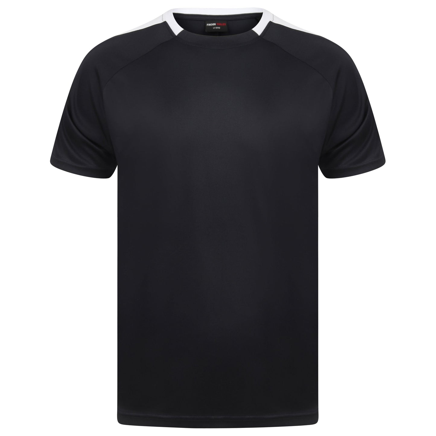 Finden & Hales Unisex Team T-Shirt Sports Fit Moisture Wicking Contrast Panels