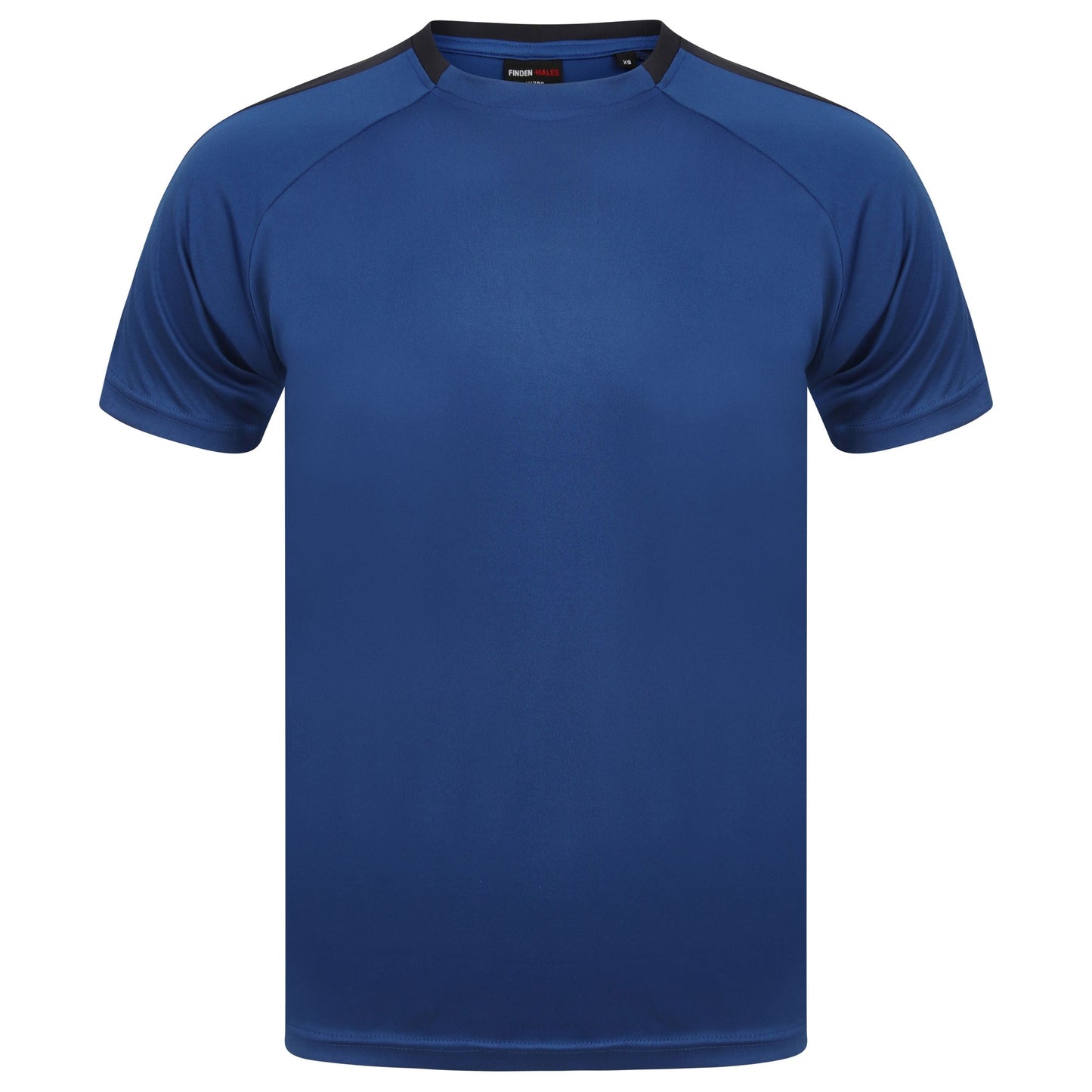 Finden & Hales Unisex Team T-Shirt Sports Fit Moisture Wicking Contrast Panels