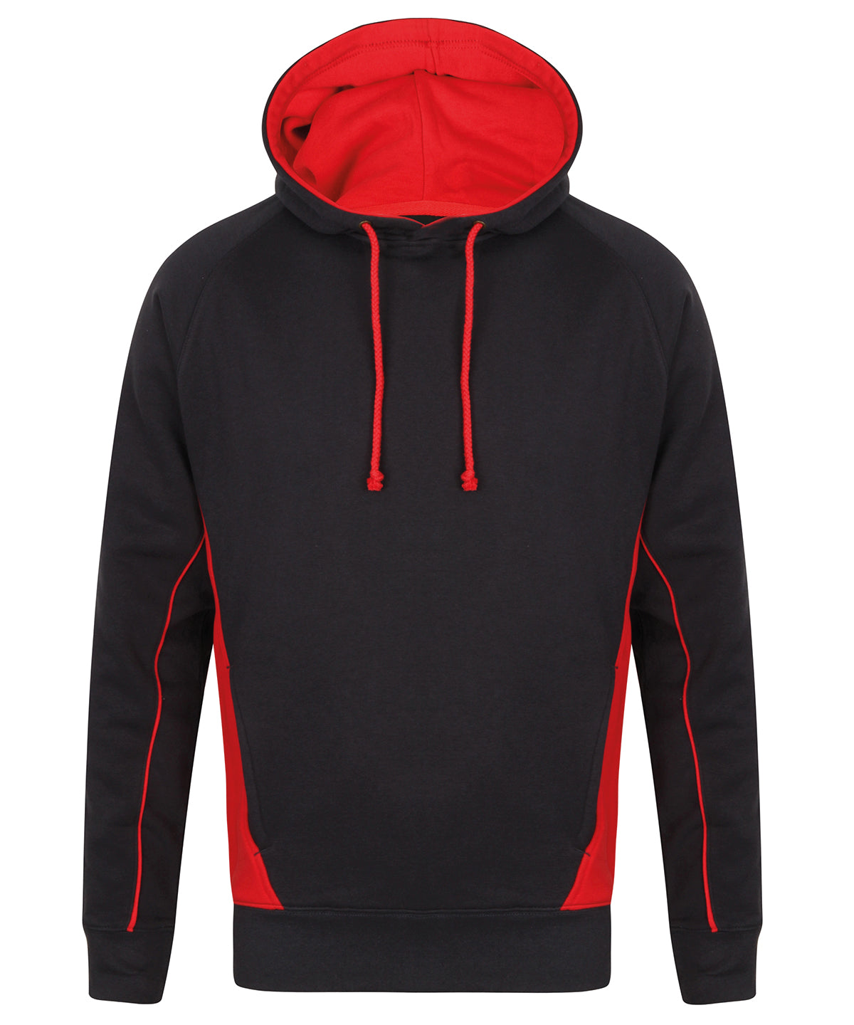 Finden & Hales Contrast Pullover Hoodie with Kangaroo Pocket, Sizes S-3XL