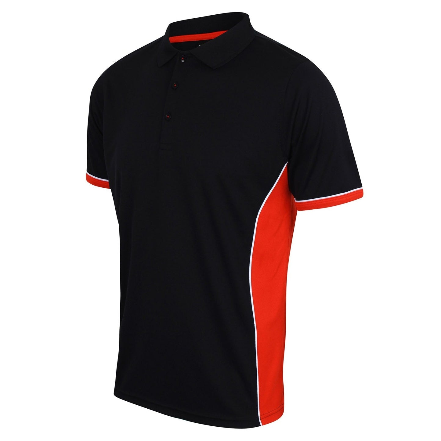 Finden & Hales Panel Polo Shirt Wicking Fabric Cool Dry Sportswear XS-2XL