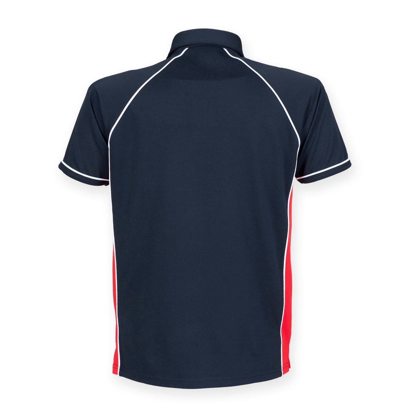 Finden & Hales Piped Performance Polo Navy Red White CoolPlus Fabric Sports Fit