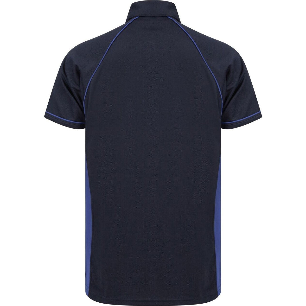 Finden & Hales Piped Performance Polo Navy/Royal CoolPlus Fabric Sports Fit