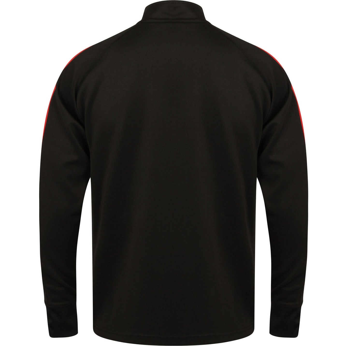 Finden & Hales Knitted Tracksuit Top Slim Fit Contrast Panels Zip Pockets