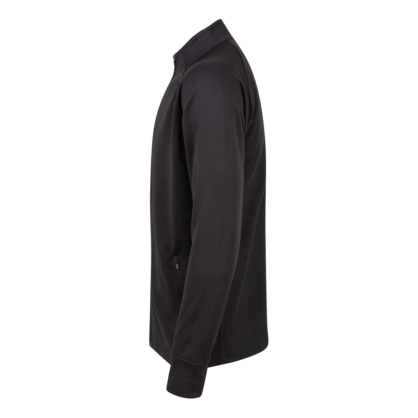 Finden & Hales Knitted Tracksuit Top Slim Fit Contrast Panels Zip Pockets