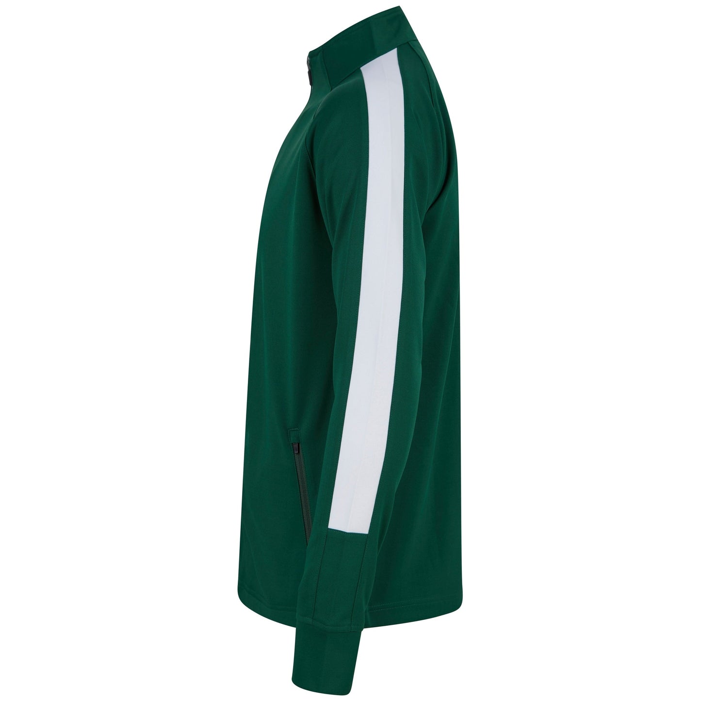 Finden & Hales Knitted Tracksuit Top Slim Fit Contrast Panels Zip Pockets