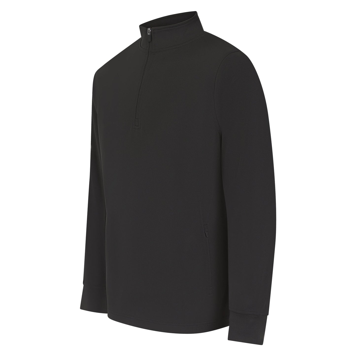 Finden & Hales Men's 1/4 Zip Tracksuit Top with Contrast Panels and Pockets