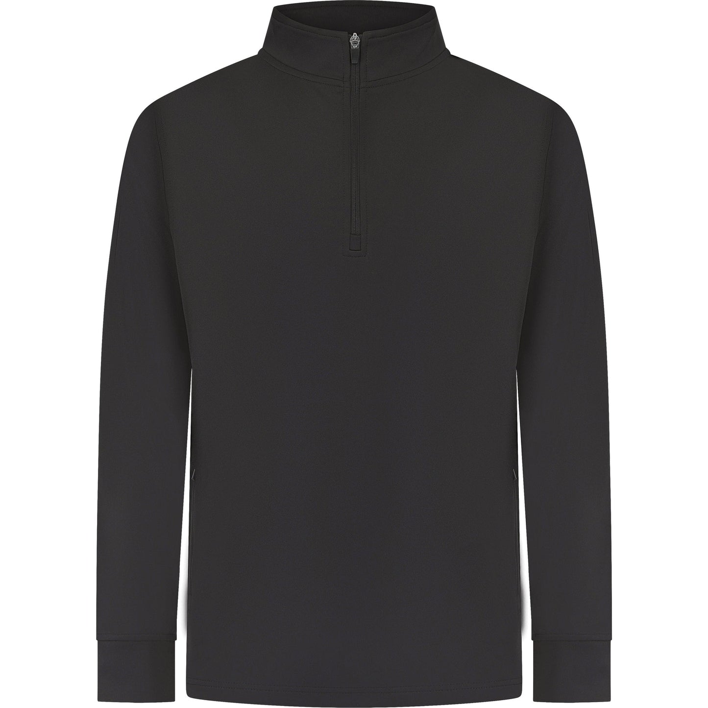 Finden & Hales Men's 1/4 Zip Tracksuit Top with Contrast Panels and Pockets
