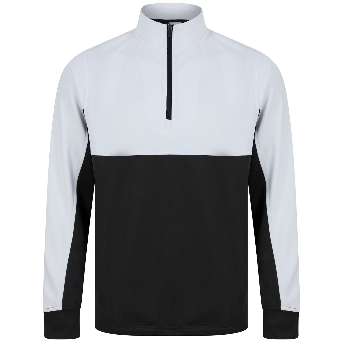 Finden & Hales Men's 1/4 Zip Tracksuit Top with Contrast Panels and Pockets