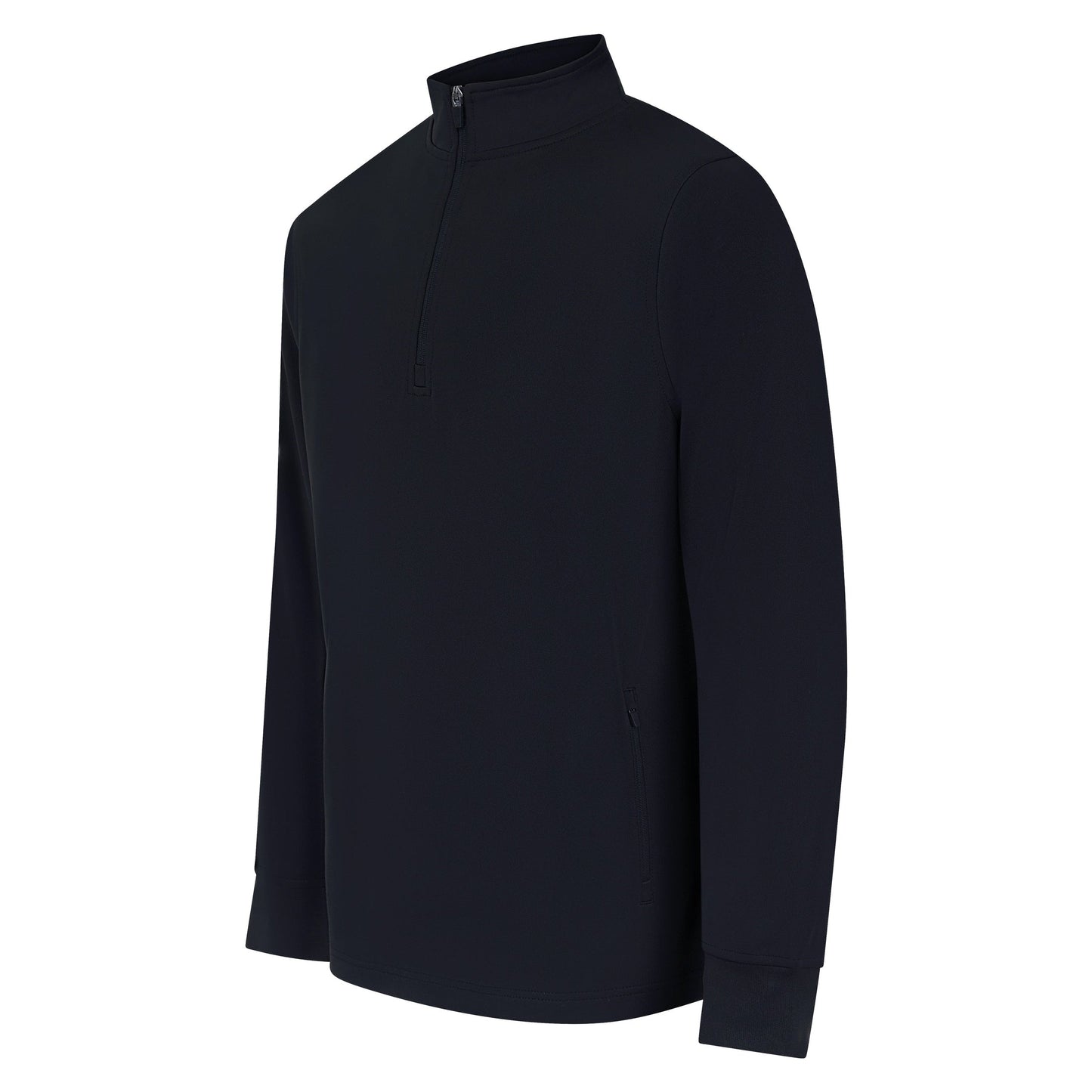 Finden & Hales Men's 1/4 Zip Tracksuit Top with Contrast Panels and Pockets