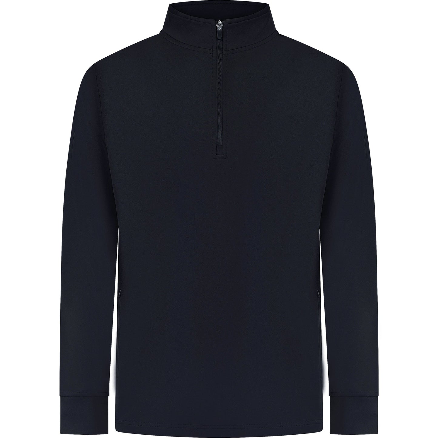 Finden & Hales Men's 1/4 Zip Tracksuit Top with Contrast Panels and Pockets