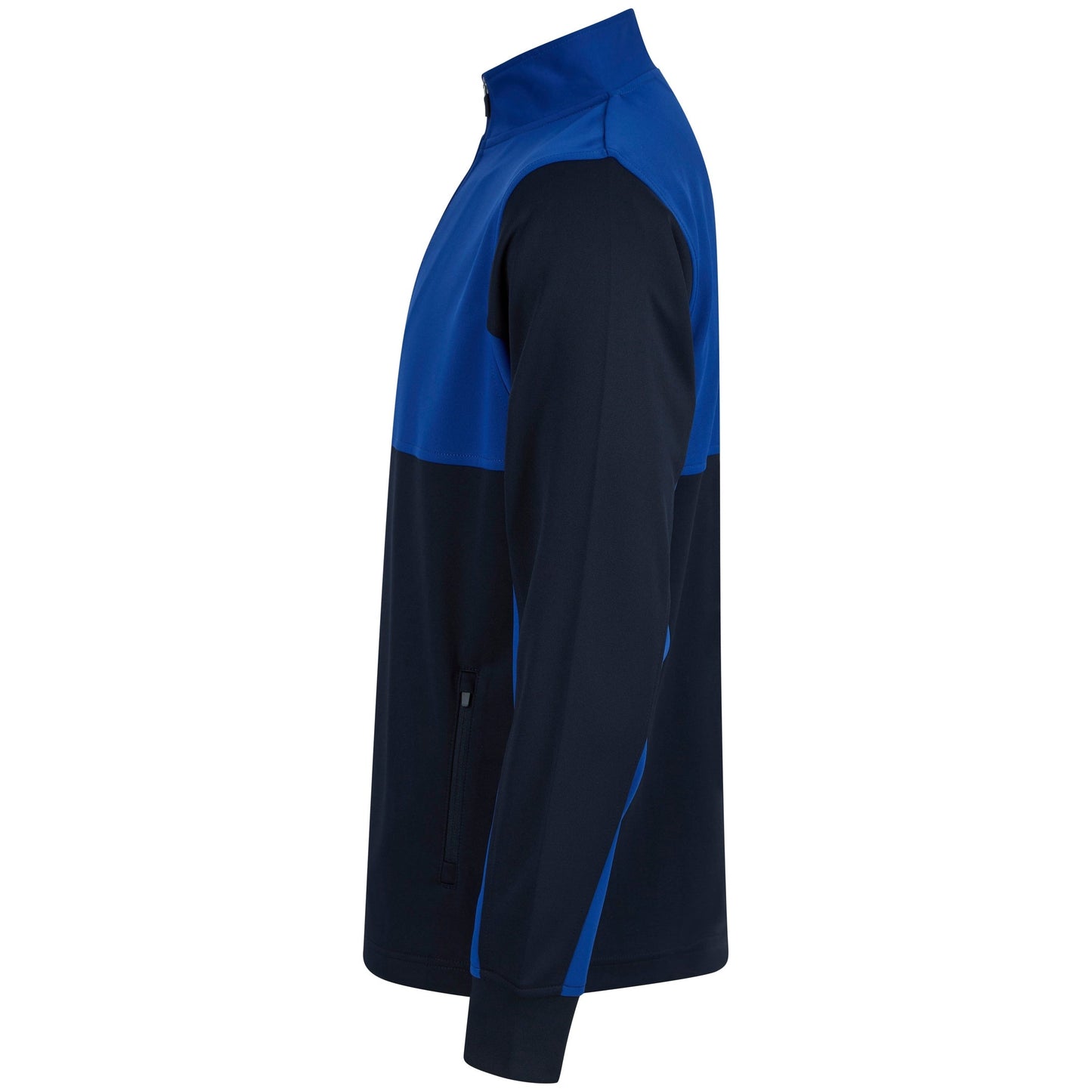 Finden & Hales Men's 1/4 Zip Tracksuit Top with Contrast Panels and Pockets