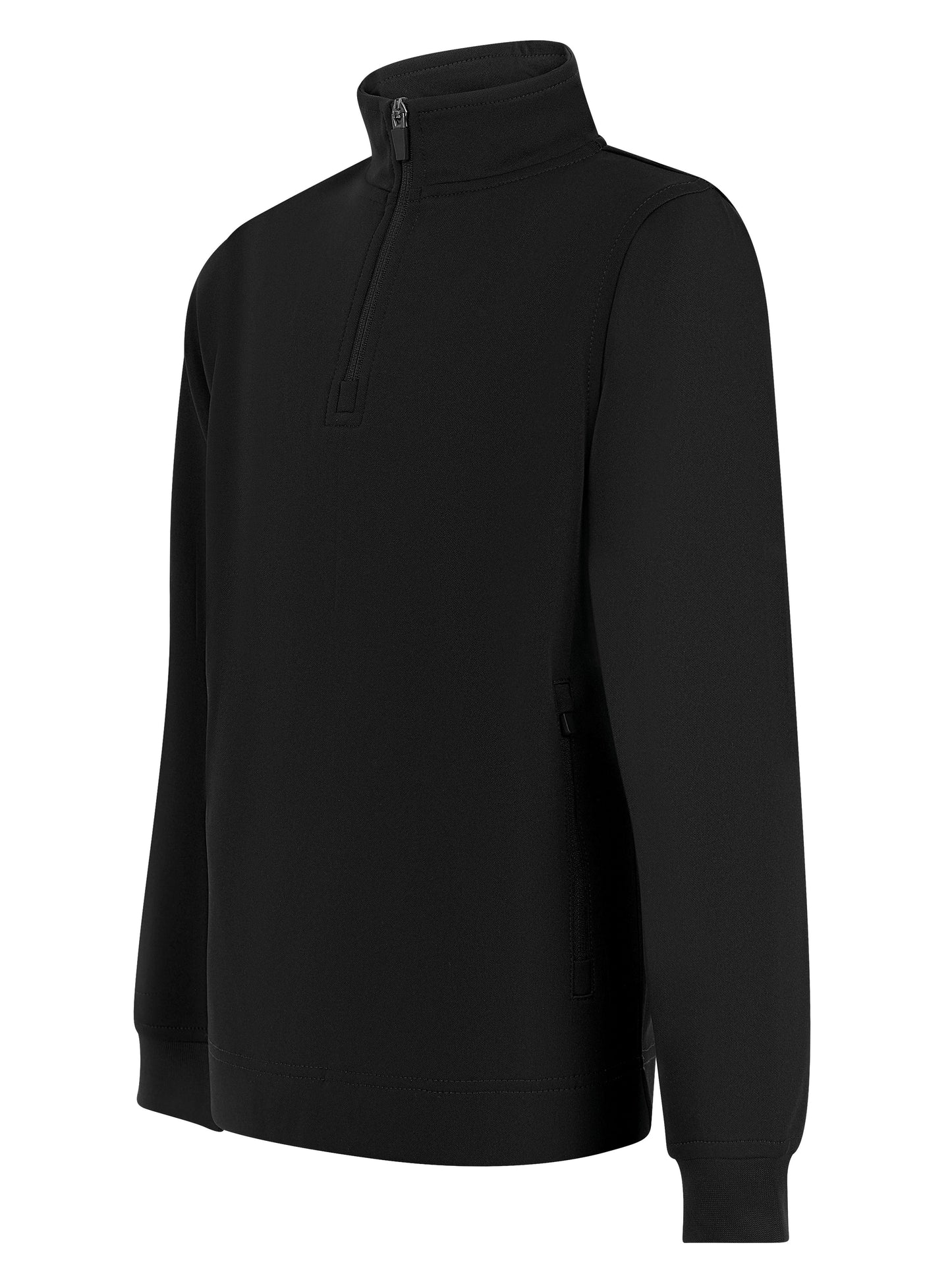 Finden & Hales Kids 1/4 Zip Tracksuit Top with Contrast Panels & Pockets
