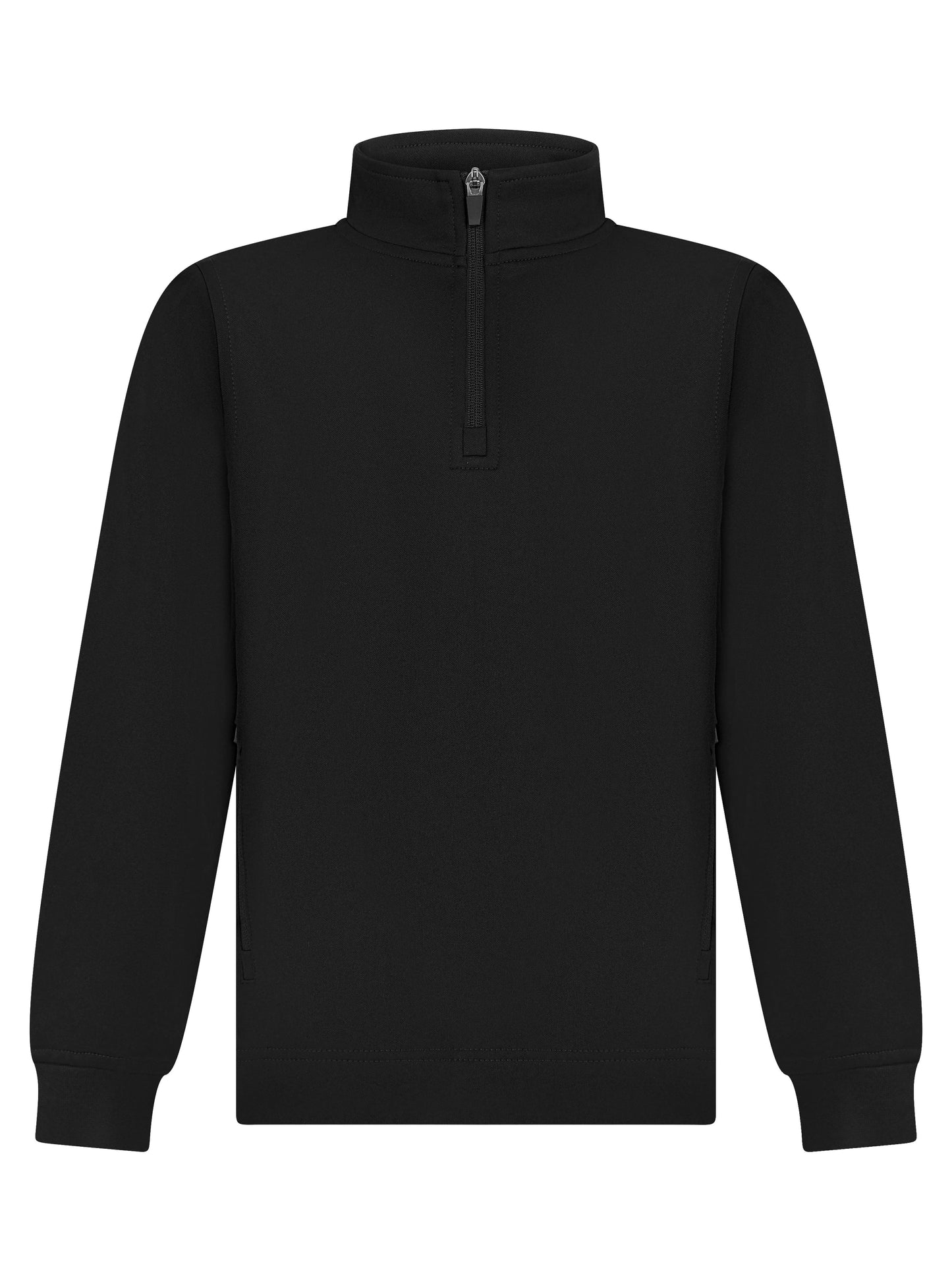Finden & Hales Kids 1/4 Zip Tracksuit Top with Contrast Panels & Pockets