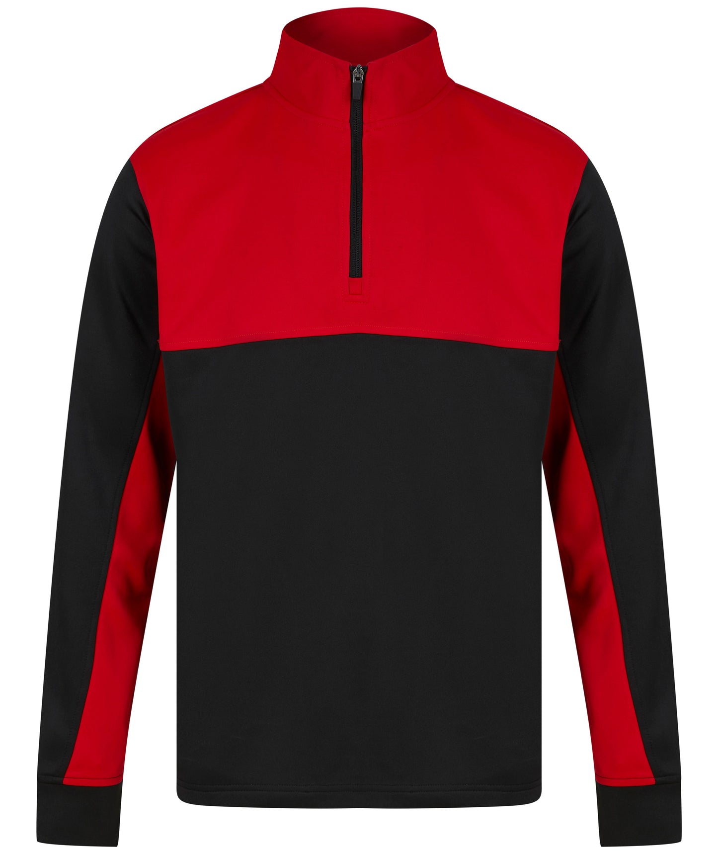 Finden & Hales Kids 1/4 Zip Tracksuit Top with Contrast Panels & Pockets